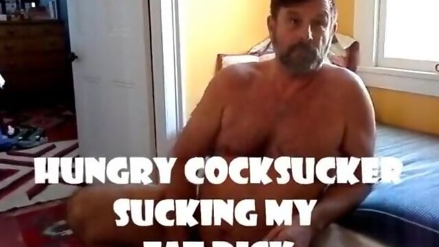 Mature Bear Sucks Daddys Fat Cock