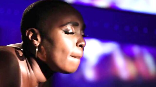 African doll with big boobs Zaawaadi fucks with a big white cock