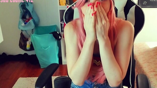 Sexy teen ebony solo toy masturbation