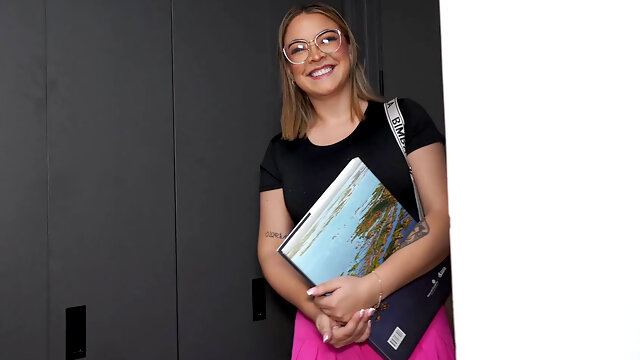 My private tutor fulfils my dreams and I fill her with cum