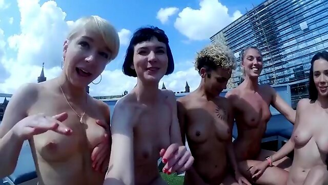 Ersties party: Small Tits, Lesbian  Licking Porn