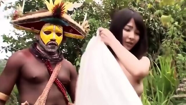 Cute City Girl Explore Wild Forest