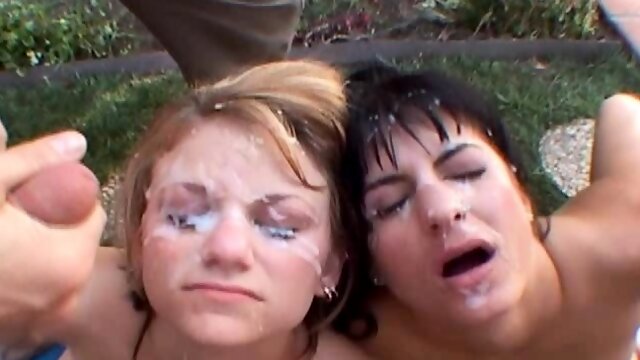 MILF group sex outdoor cumshot and facial204