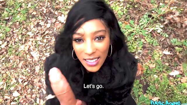 Easygoing Ebony With Natural Boobs Gets Paid For Sex