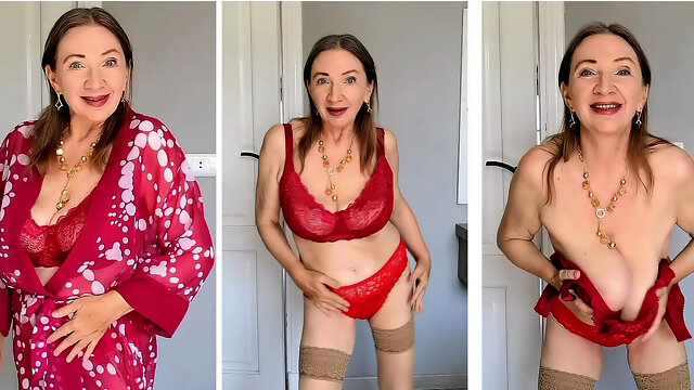 Busty Sext Lady in Red