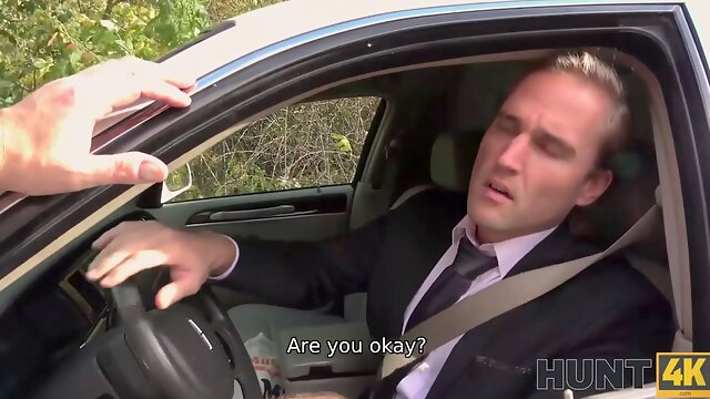 Hunt4k. excited chick in wedding clothes fools around with not her future spouse