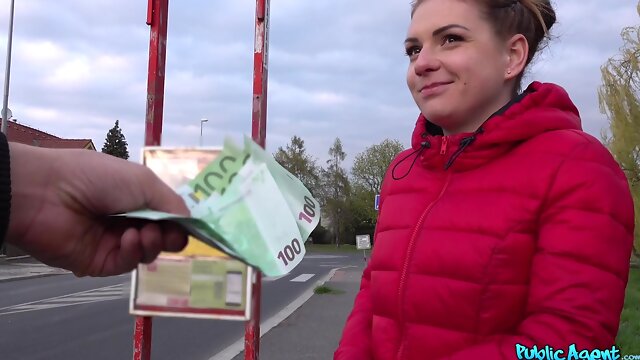 Mila Foxs Naughty Outdoor Tryst for Cash