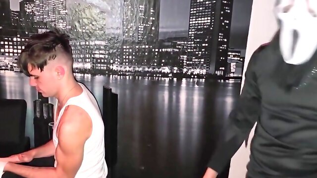 A Bareback Halloween Surprise Fuck For My Cute Gay Bitch