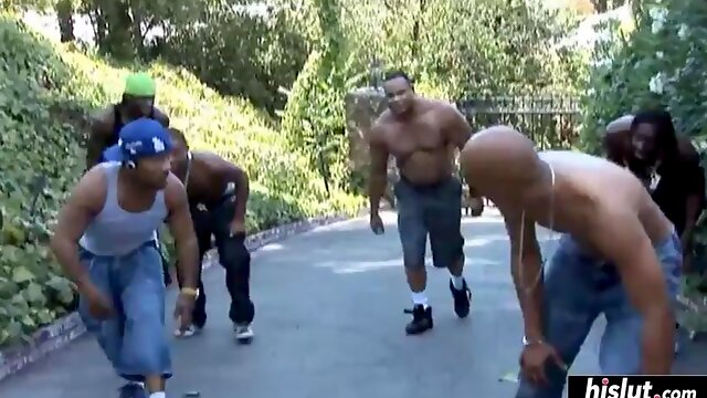 Trina Michaels enjoying a gangbang: Big Ass, Blowjob  Anal Porn