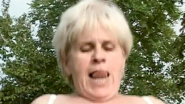 German Granny Anal Outdoor