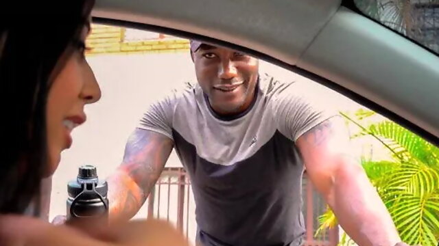 Busty Brunette Ends Up with a Stranger in Her Room after Seeing His Big Cock ...