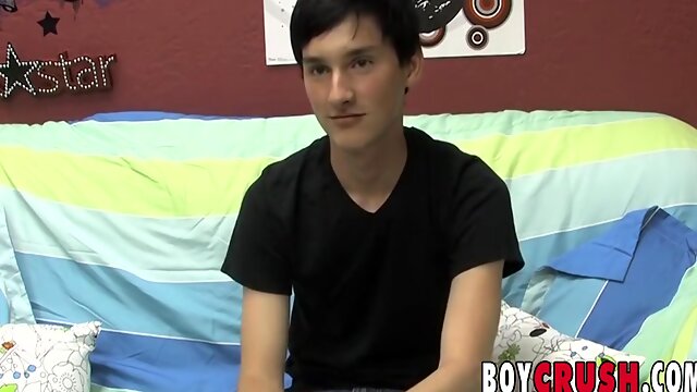 Teenager 18+ Interviewed Before He Strips And Works His Butt