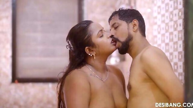 Aesthetic BBW babe with giant melons Emily Pink banged in the shower