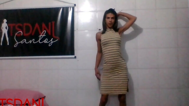 Sexy and Seductive Daniela Santos Dancing and Then Having an Orgasm.