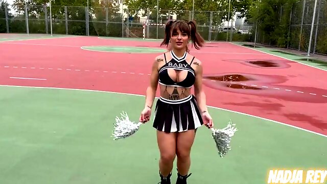 Slutty cheerleader sucks, fucks, and swallows ft. Nadja Rey: Blowjob, Doggy  Cowgirl Porn