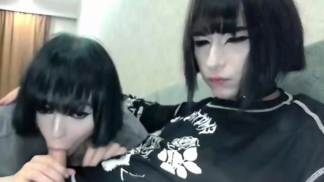 Shemale tranny amateur anally fucked by this lulcky guy