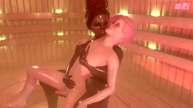 Shemale Threesome, Big Cock, Cartoon