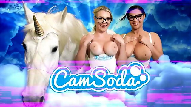 Camsoda - Masturbating busty babe pleases her pussy