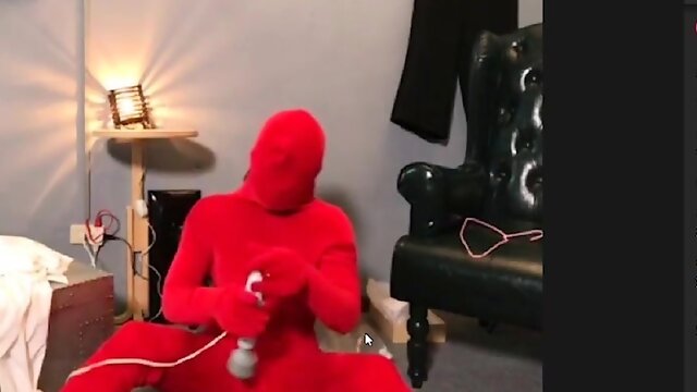 Bondage fetish solo toying hussy