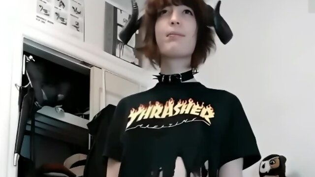 Small Cock, Shemale, Amateur, Femboy, Solo