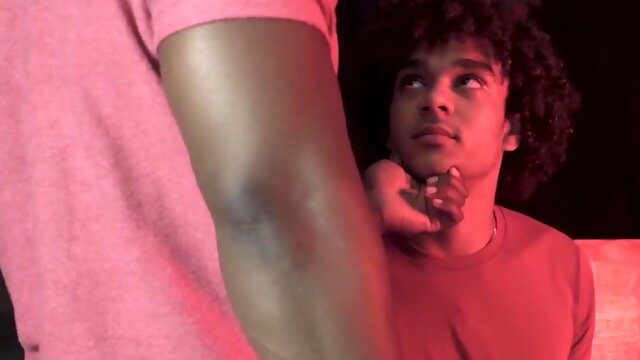 DarkGodz.com - Cute ebonys hard dick stroked while getting barebacked