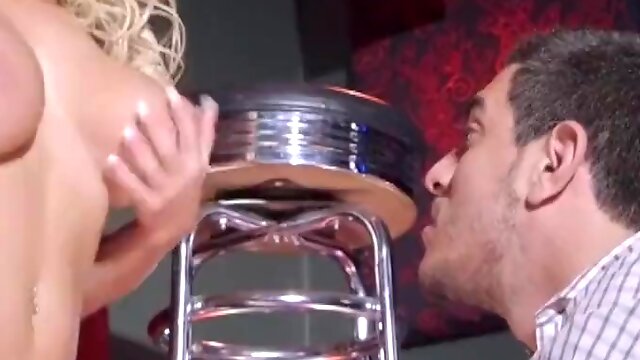 Classy MILF Amber Bach fucked after tits fuck foreplay