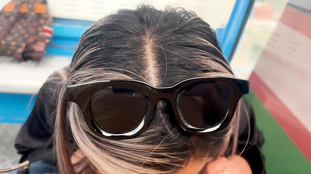 I Fuck and Suck Cock Outdoors to My Stepbrothers Best Friend While We Ride the Cable Car in My City! Naty Delgado & Brian Evans