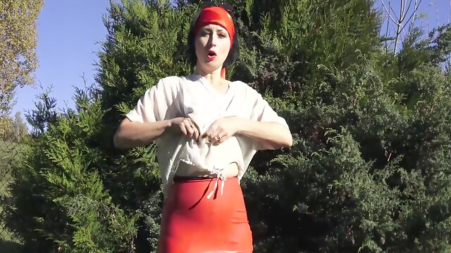 Outdoor Anal Dildo Fucking