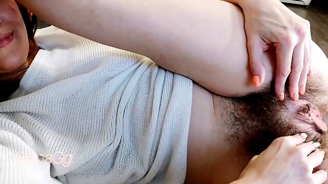 She massaged her pleasure button with her finger and ambles joyfully all day, masturbate and you will be happy