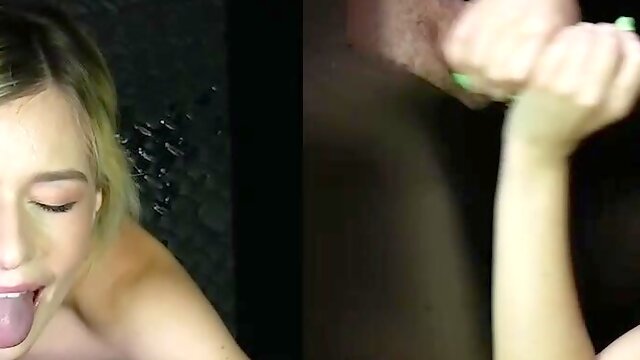 Petite teen Minxx Marley gets fucked through gloryhole