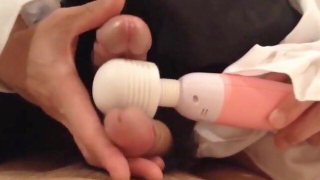 2 Asian Crossdressers Play with Sex Toys and Cum Hard4444