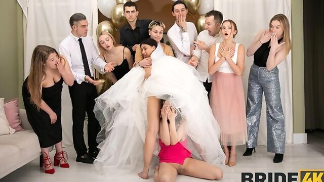 Bride 4K featuring Ashly Rabbit and Moon Imps doggystyle smut