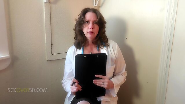 A Sexy Mature Milf Doctor Examines A Young Man And His Curved Cock And Gives Him An Anatomy Lesson Hell Never Forget