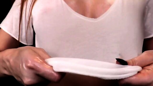 Ginger ASMR Experimenting With My T-Shirt Video