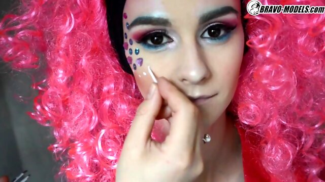 Watch captivating Adelle Unicorn and Adelles clip