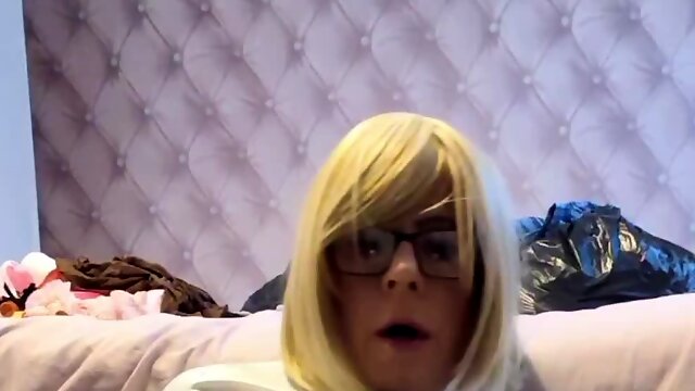 Sissygasm riding my BBC dildo