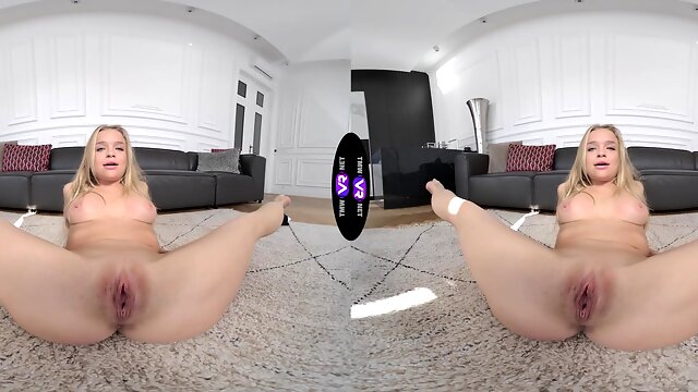 Hot solo action with Calibri, the cute teen who loves to play