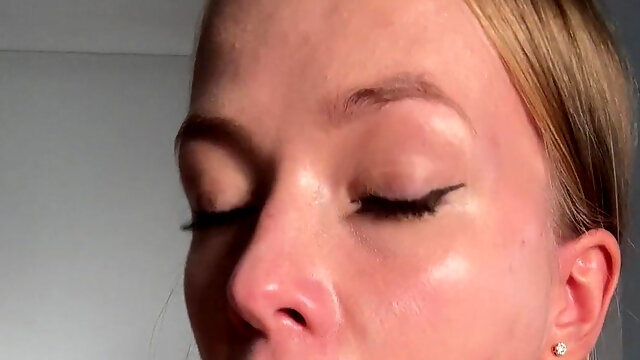 StepSister at Home in Maid Costume Trains Throat with BBC