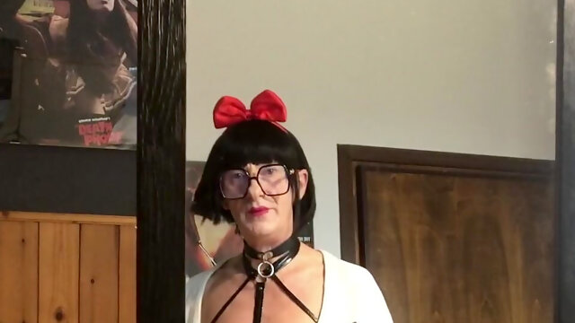 Walking in the New White High Heels Shoes