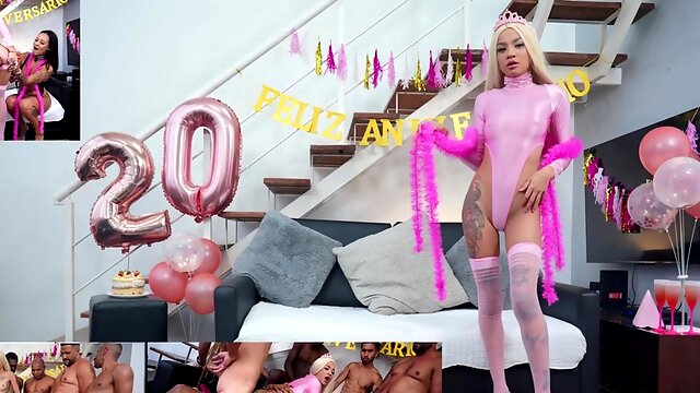 Larinha Smalls 20 Years Anniversary Fuck Party : She Gets Fucked