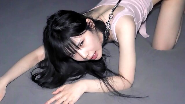 He cuffs her and now she is his personal Asian slave