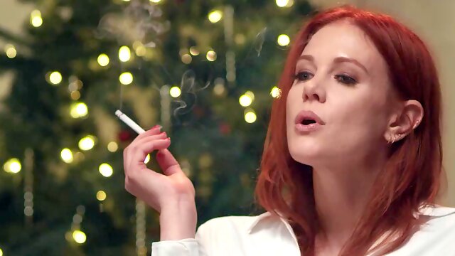 Redhead bitch letting this big black cock boss fuck her hard