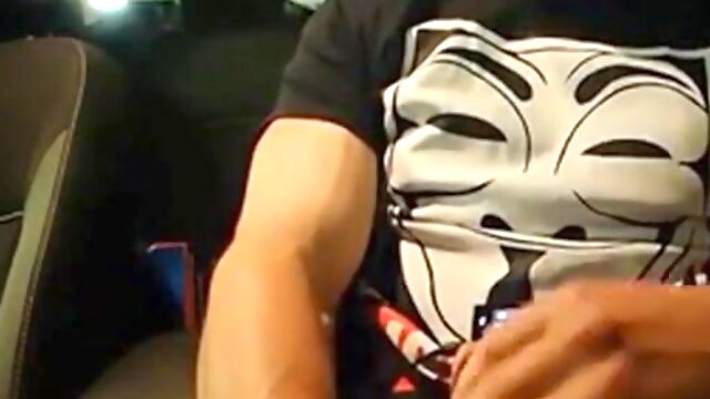 Big-Cocked Man Strokes in Car While Watching Porns