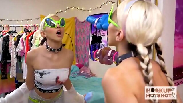 Small blonde teenage wrecked on Hookup Hotshot