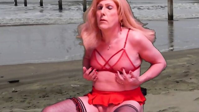 Enjoy Glider fuck stick Exploration by Mrs Samantha, railing the Monkey Rocker on the Beach!