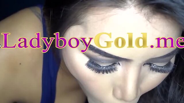 Smoking hot amateur Thai ladyboy teen Kartoon satisfying a perv farang