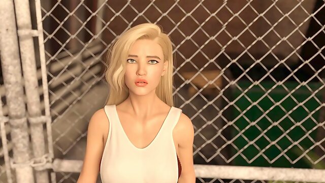 Sizzling blonde babe gives a wild blowjob in the woods - Episode one