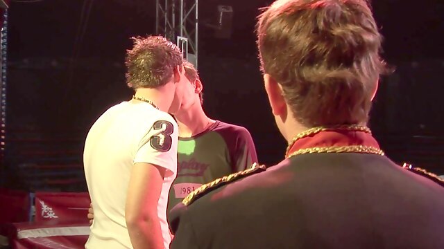 Talented circus performers enjoy a wild anal session before the show