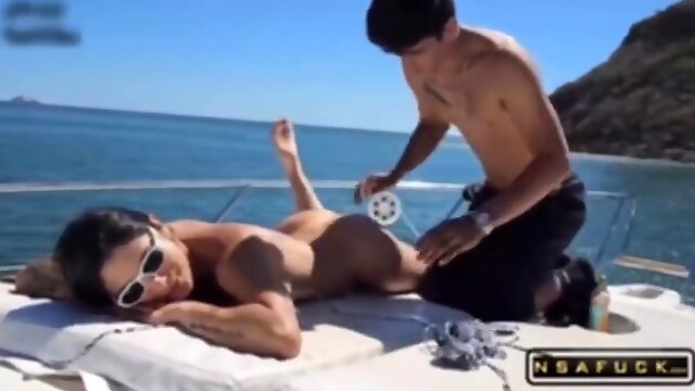 Fucking My Boyfriend Outdoors On A Yacht Salome Gil