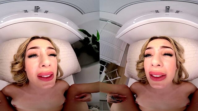 Anal Play in Milky Bath